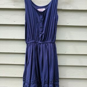 Dark blue summer dress